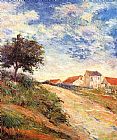 Paul Gauguin Canvas Paintings - The Road Up
